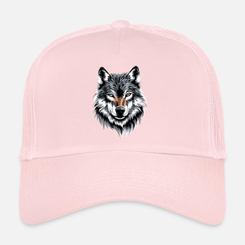 Wolf Liebe Wölfe Wolfsrudel Wolfshund Wilder Wolf Trucker Cap