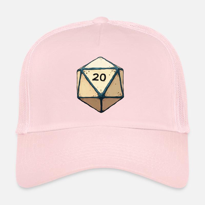 D20 Dice with only 20 – Lucky Dice Design Trucker Cap