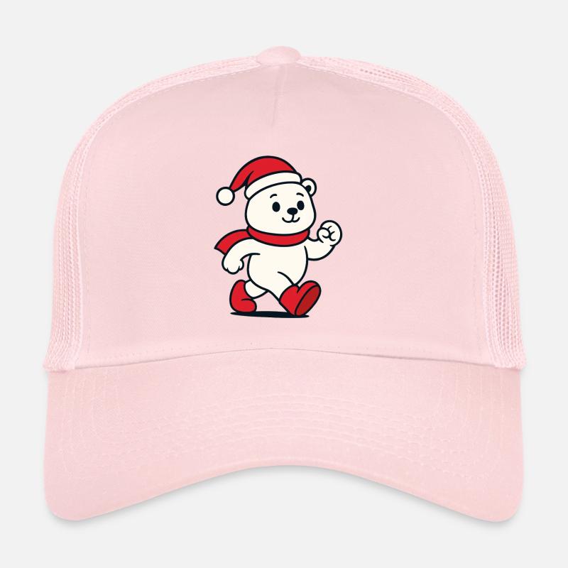 Cute Christmas Bear - Winter Cuddle Design Trucker Cap