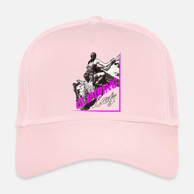 Grimpeuse Alpiniste Casquette trucker 