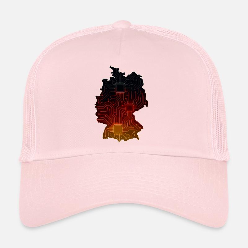 Deutschland Digital | Karte - Trucker Cap - Hellrosa