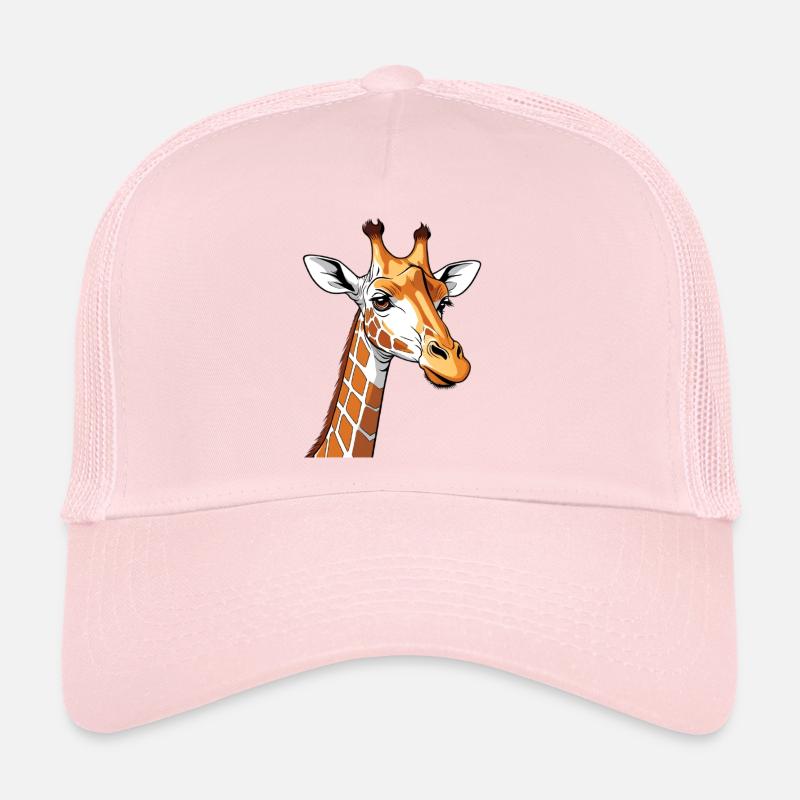 Tête de girafe à la PopArt Casquette trucker 