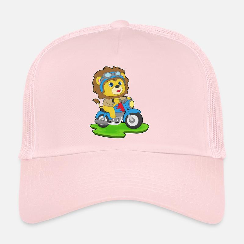 Lion Motorcycle Trucker Cap