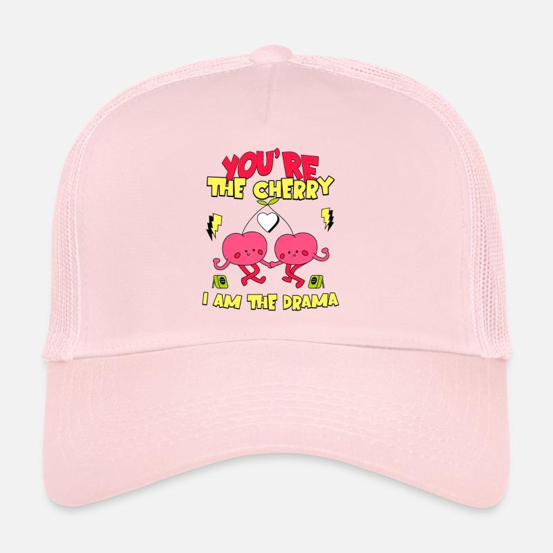 Kirsch Spruch Tu es la cerise Je suis le drame Casquette trucker 