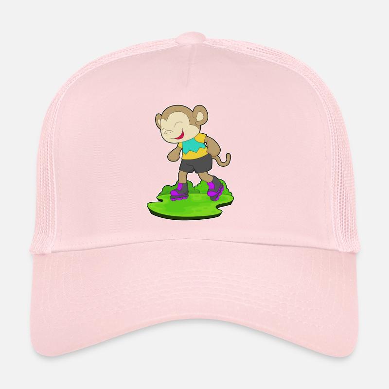 Monkey inline skating inline skates sport Trucker Cap