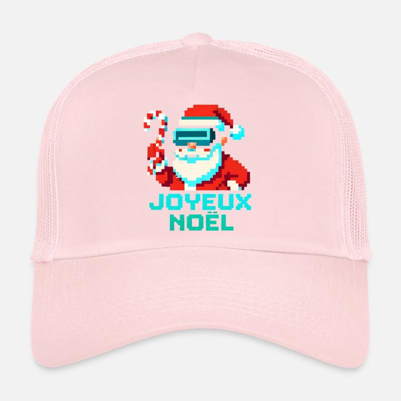 Santa Pixel VR Joyeux Noël Casquette trucker 