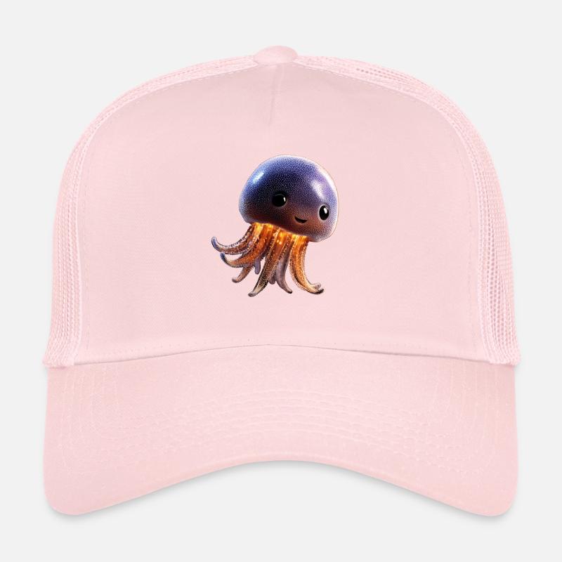 Méduse Méduse de feu Méduse Méduse mignonne Casquette trucker 