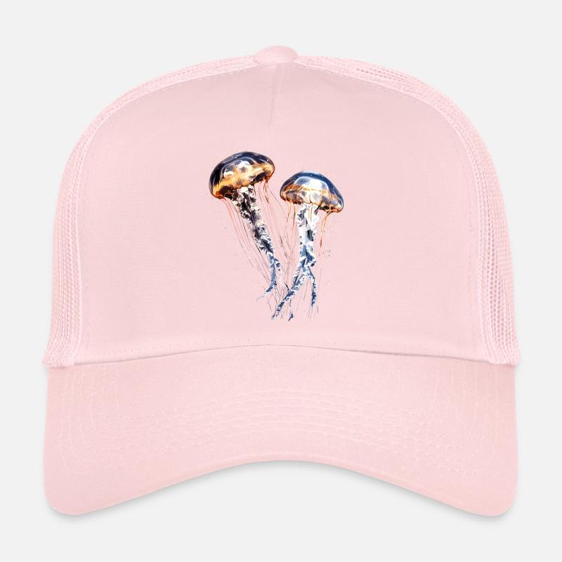 Méduse Méduse de feu Méduse Méduse mignonne Casquette trucker 