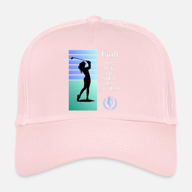 Golferin im Stillen Moment - Trucker Cap - Hellrosa
