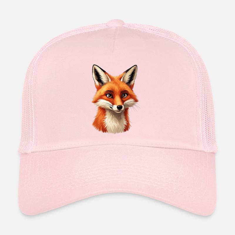 Warming fox head illustration Trucker Cap