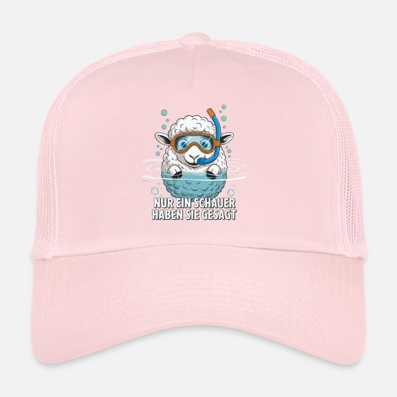 Motif de mouton plongeur avec dicton Casquette trucker 