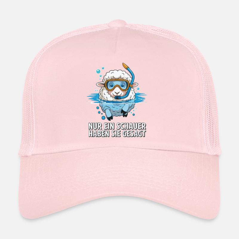Sheep diver snorkel motif Trucker Cap