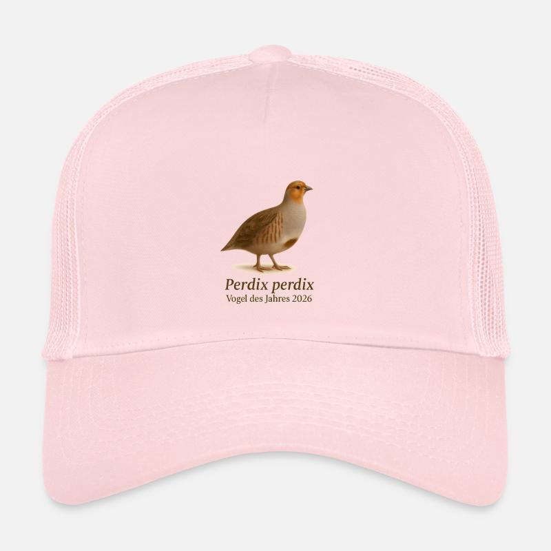 Vogel des Jahres 2026 – Rebhuhn Perdix perdix - Trucker Cap - Hellrosa