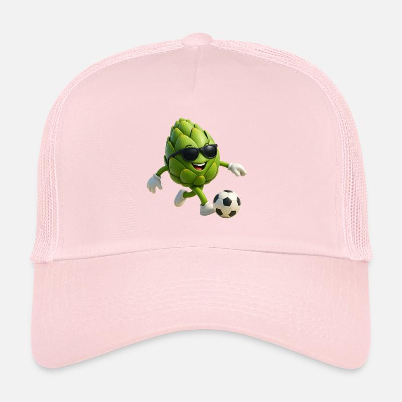 Artischocken Kicker mit Sonnenbrille Faußball Trucker Cap
