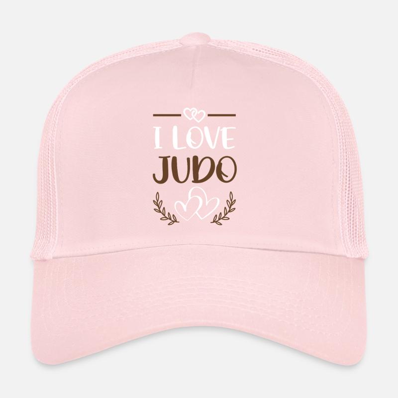 Ich liebe Judo Herzen Trucker Cap