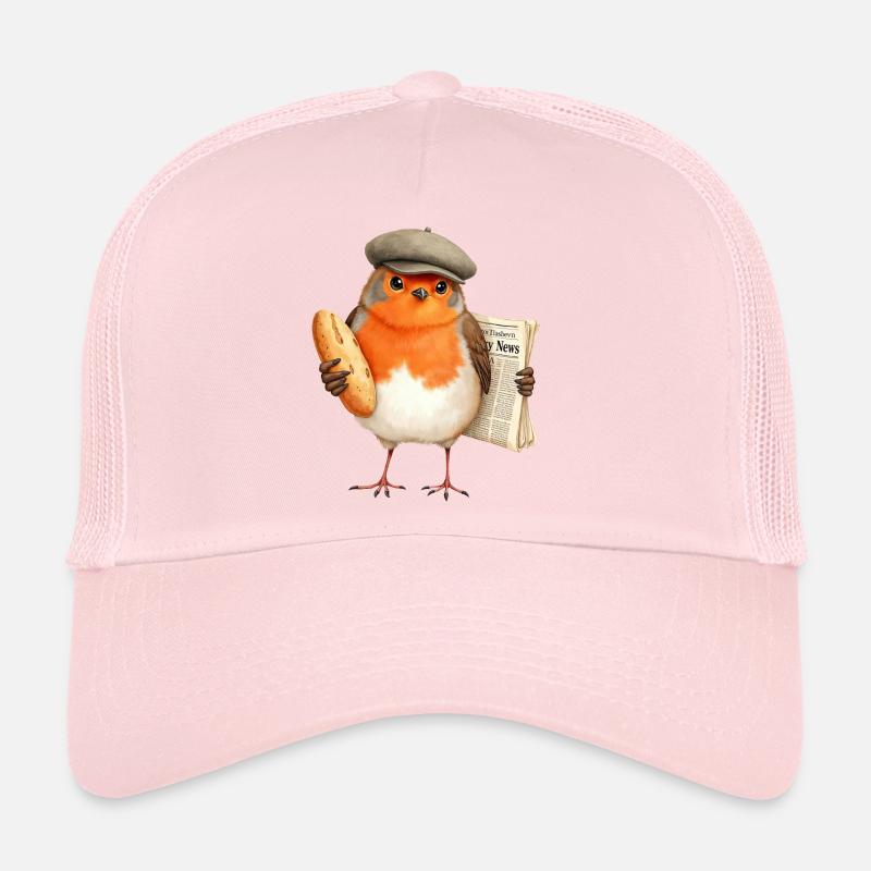 Robin Newsbird with Bread and Cap Trucker Cap