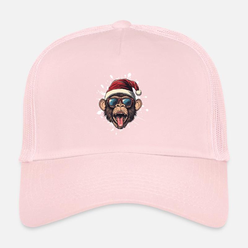 Singe Noël Drôle Casquette trucker 