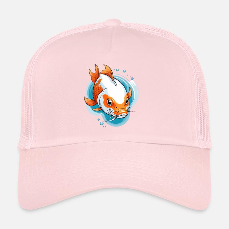 Koi Karpfen Farbexplosion Illustration Trucker Cap