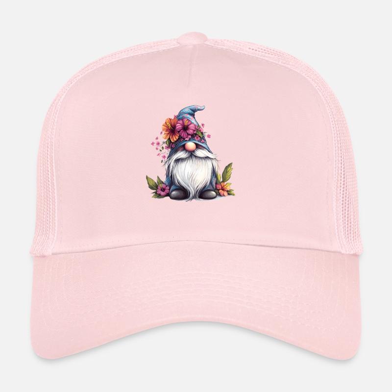 Nain de jardin splendeur florale Casquette trucker 