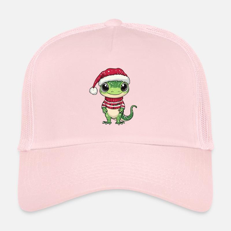 Echse Weihnachten Gecko Trucker Cap