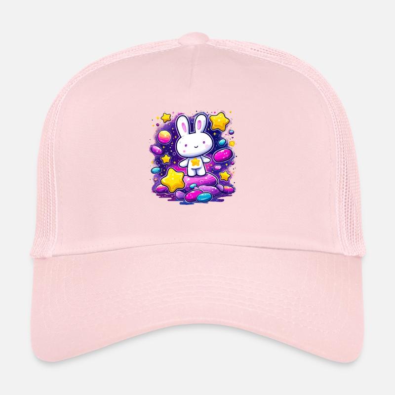 Sternenhase im bunten Kosmos Trucker Cap