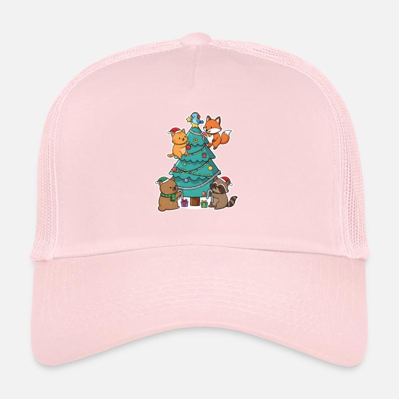 Weihnachtsfreunde am Tannenbaum Trucker Cap