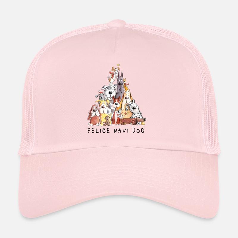 Felice Navi chien chiens Noël dicton Casquette trucker 