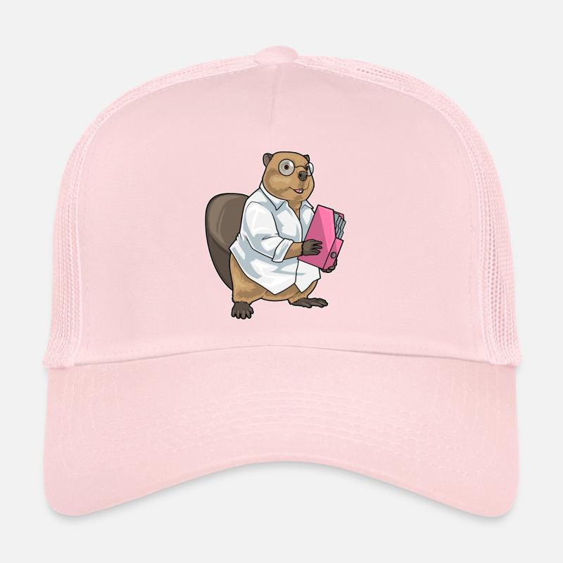 Beaver Secretary Folder Office Trucker Cap