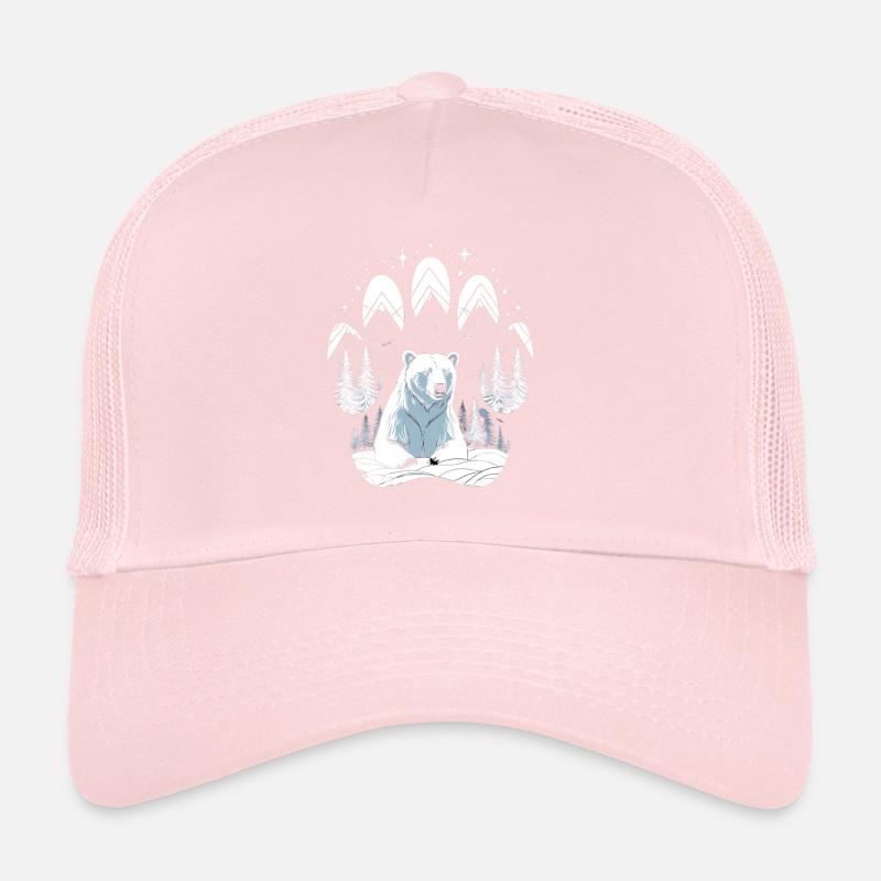 Polar Bär im Schneewald Trucker Cap