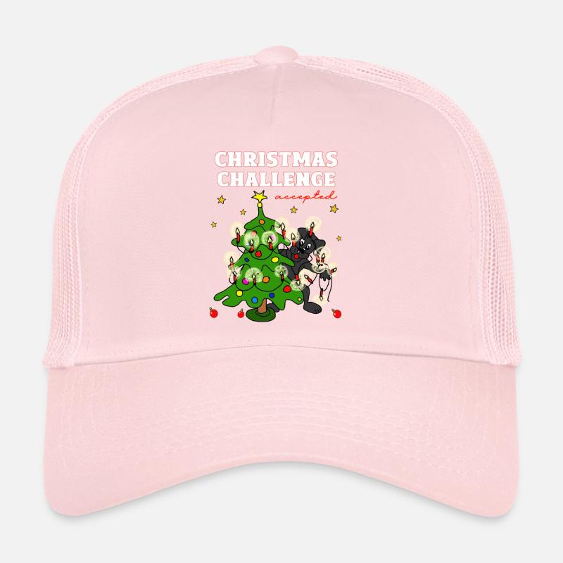 Christmas Challenge Accepts Dog Trucker Cap
