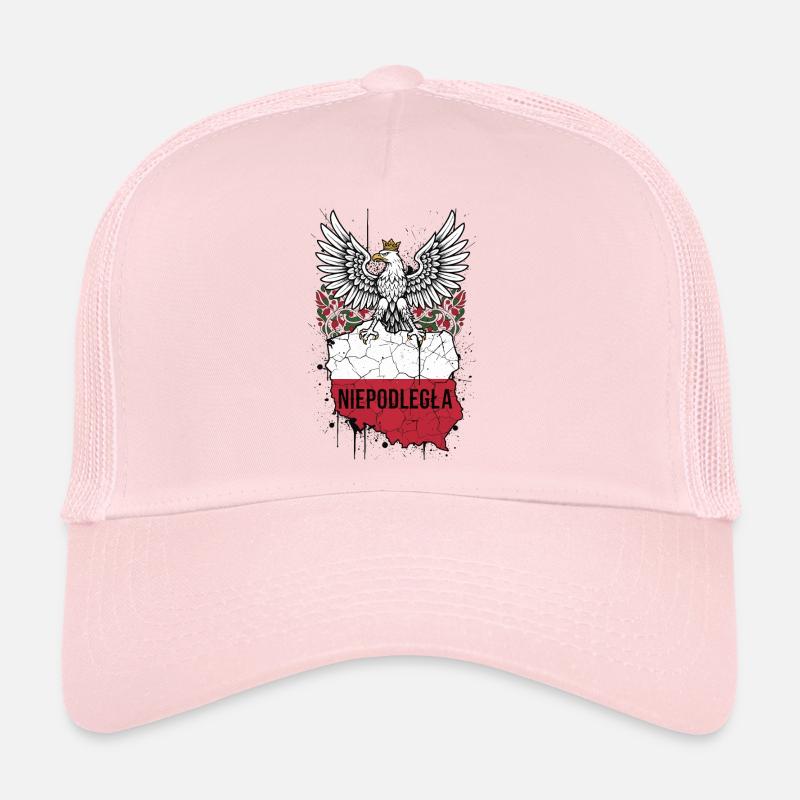 Emblème de l’Aigle Blanc en Pologne indépendante Casquette trucker 