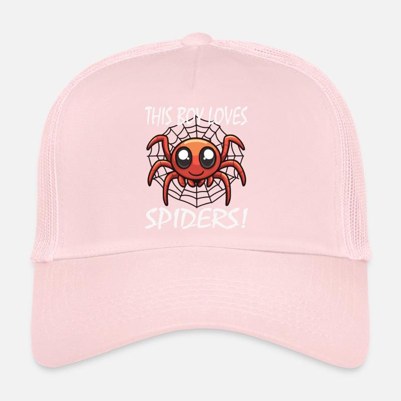 This Boy Loves Spiders Trucker Cap