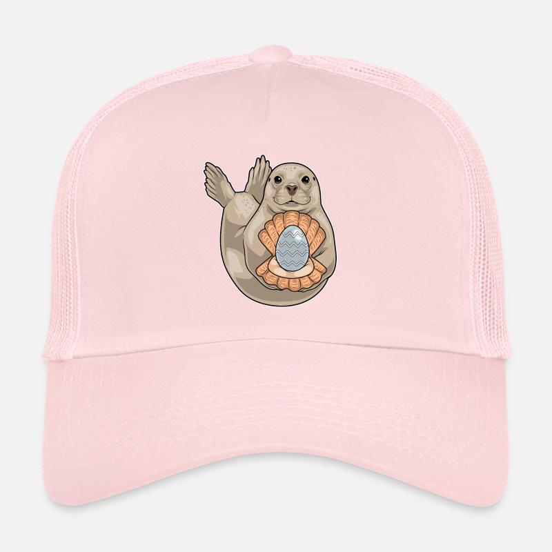 Seehund Ostern Perle Trucker Cap