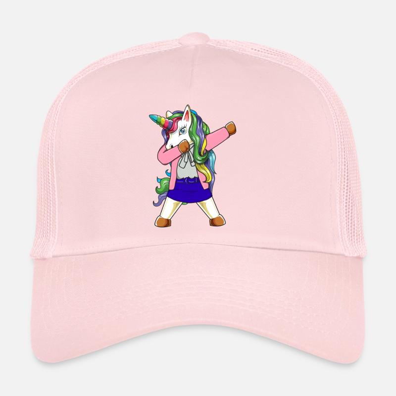 Dabbing Unicorn Teacher Funny School Educator Gift Trucker Cap