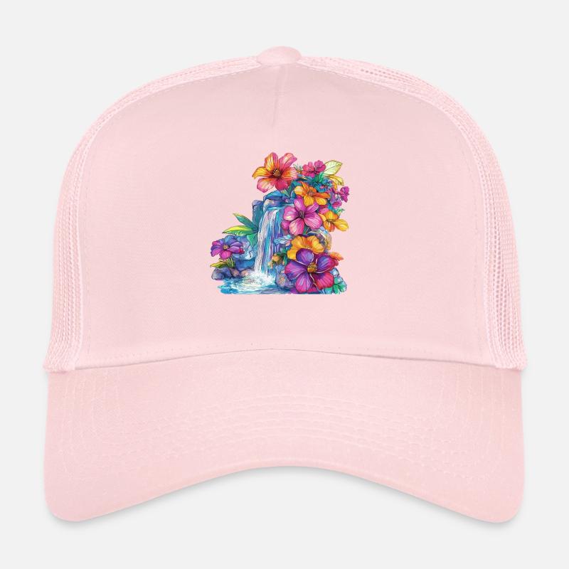 Flower cascade at the waterfall Trucker Cap