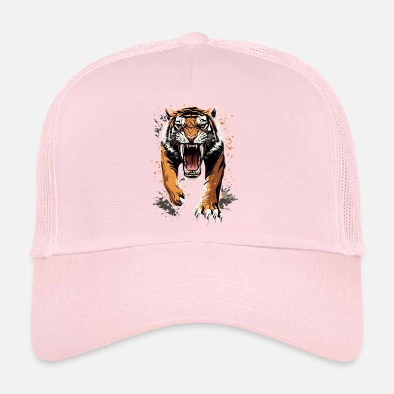 Saber-toothed tiger Smilodon Big cat Sabertooth tiger Trucker Cap