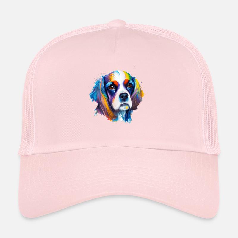 Buntes Cocker Spaniel Pop Art Hundeliebhabergeschenk Trucker Cap