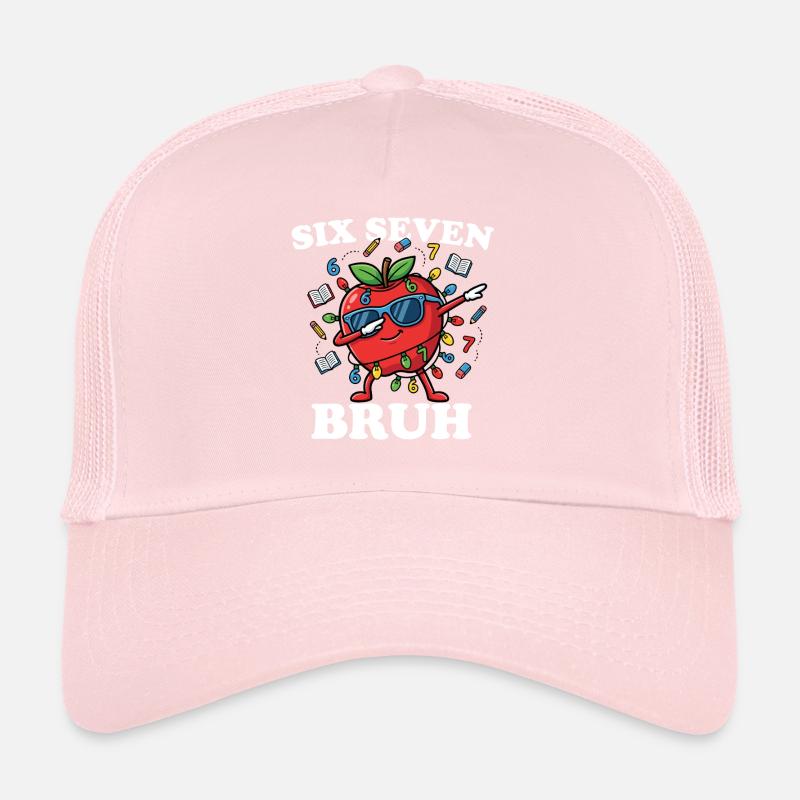 Six Seven Broth Back To School Apple 6 7 Fun Trucker Cap