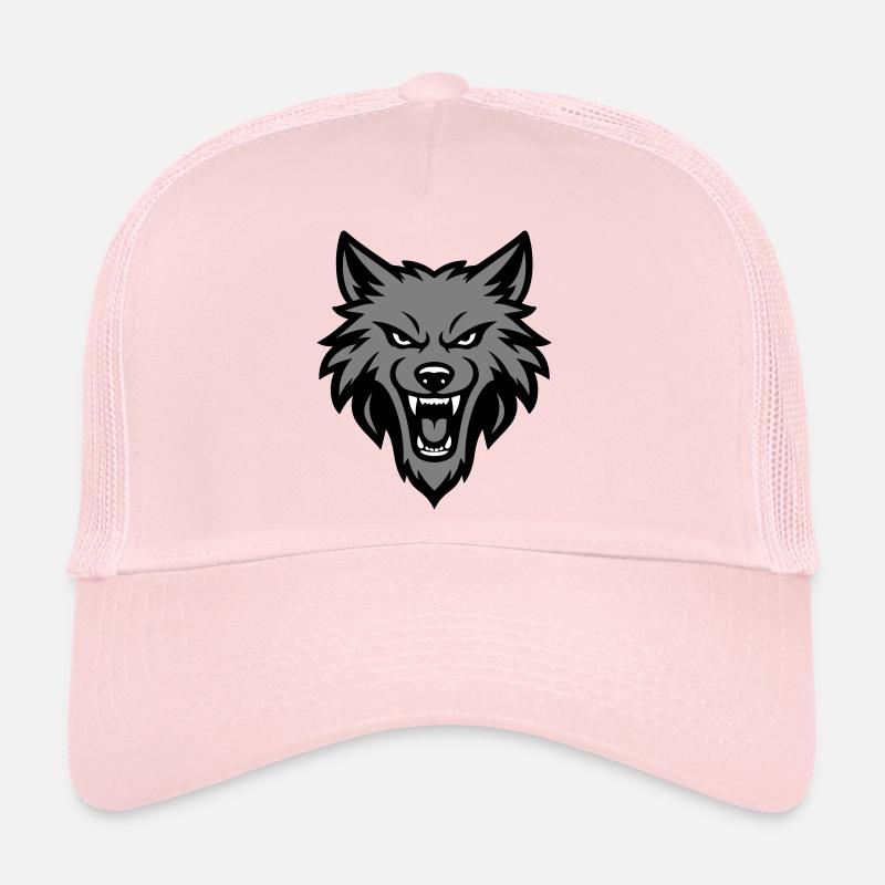 Wolf Kopf Logo Trucker Cap