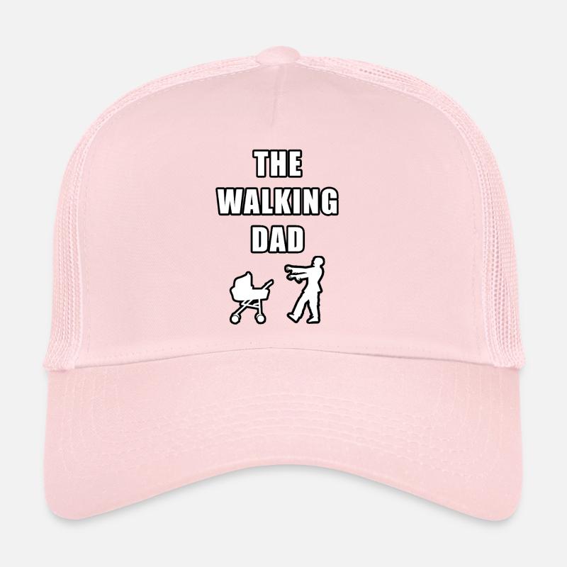 THE WALKING DAD DADDY SUPERDAD I LOVE DAD VATERTAG - Trucker Cap - Hellrosa