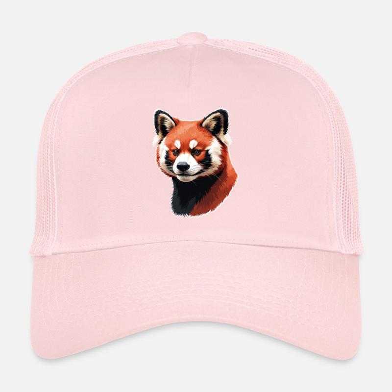 Red Panda Head – Digital Painting Trucker Cap
