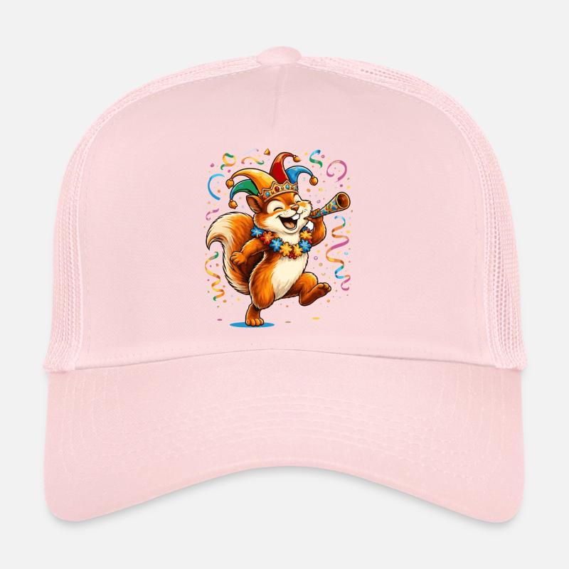 Karneval Eichhörnchen – Buntes Faschingsmotiv Trucker Cap