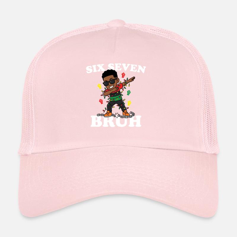 Six Seven Bruh Dabbing Juneteenth Boy Afro Boys Trucker Cap