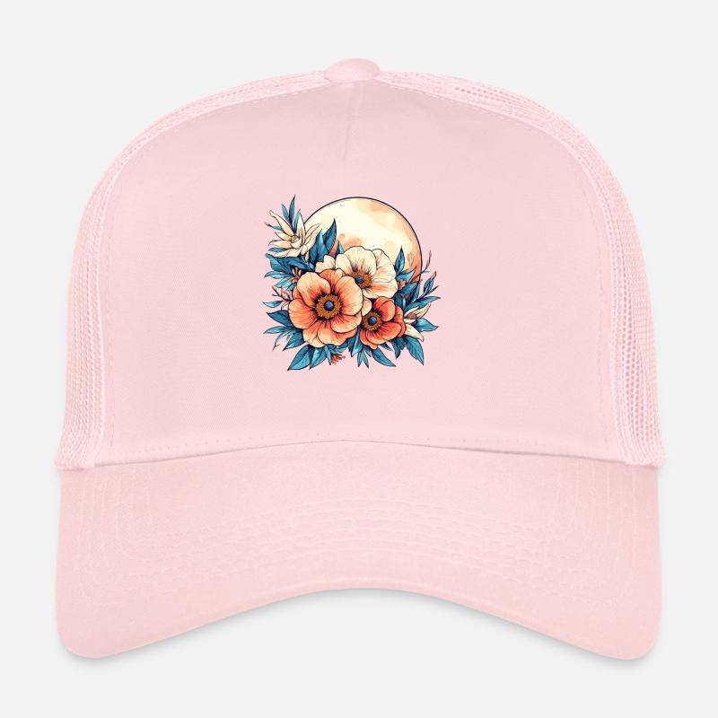 Mondschein Blütenkreis Trucker Cap