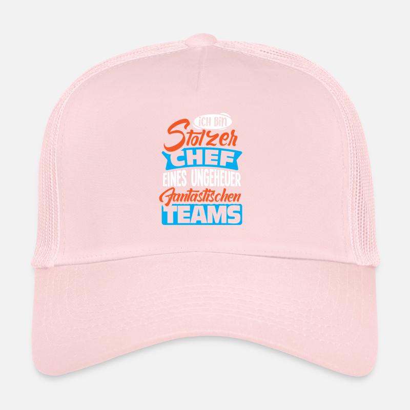 Stolzer Chef Chef Mann Abteilungsleiter Teamchef Trucker Cap