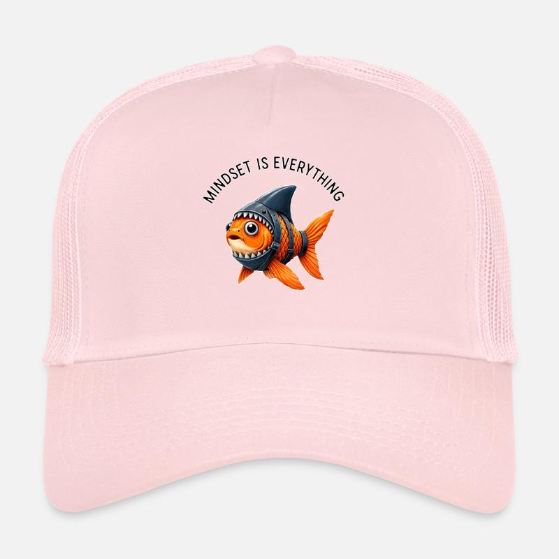 Mindset Fisch – Sei der Hai - Trucker Cap - Hellrosa