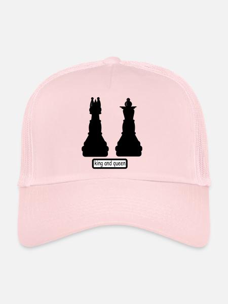 king_and_queen - Trucker Cap - pale pink