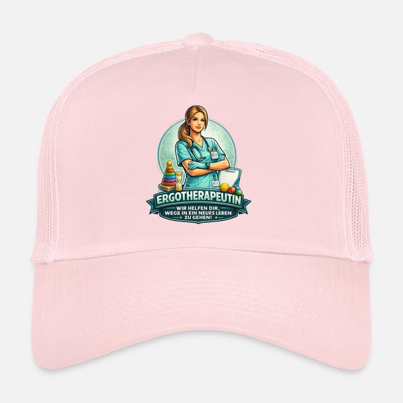 Occupational Therapist Sticker Design Trucker Cap