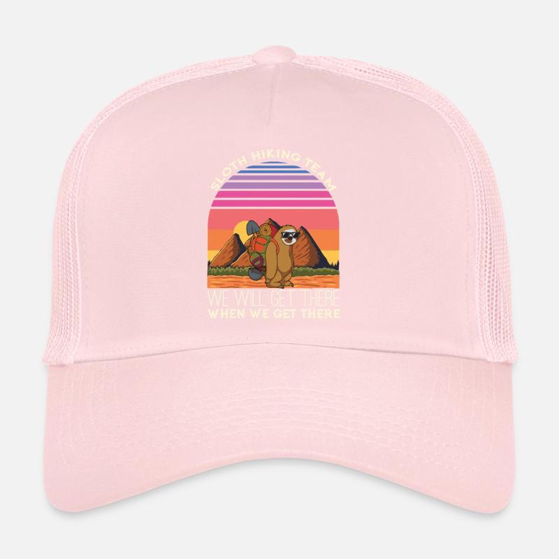 Sloth Hiking Team We Will Get There - Trucker Cap - Hellrosa