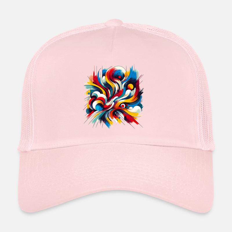 Farbenwirbel Abstrakter Farbstrudel Trucker Cap